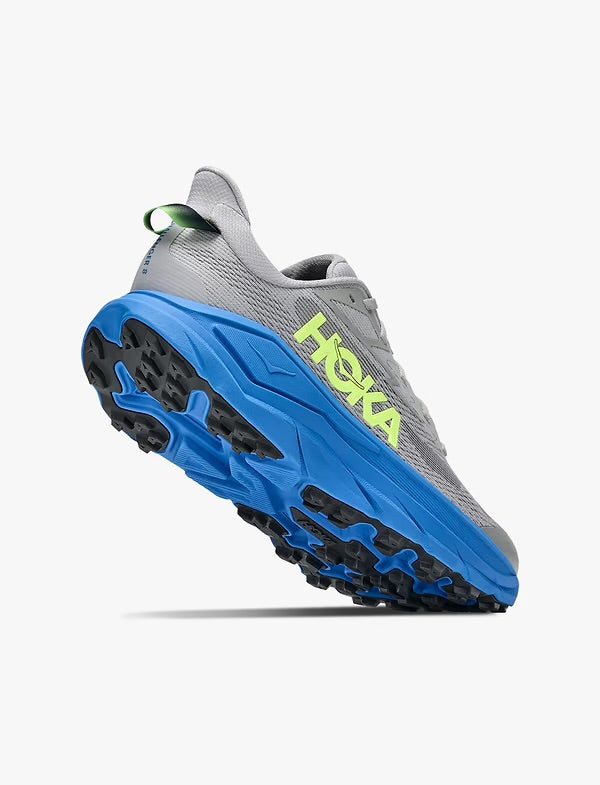 Hoka Challenger Wide 8 - נעלי גברים הוקה צ'אלנג'ר 8 רחבות בצבע אפור/כחול וירטואלי