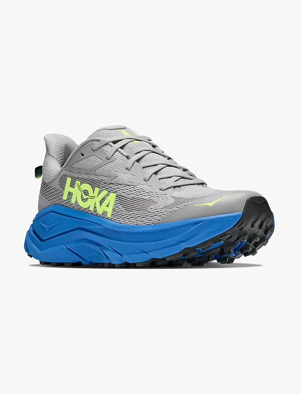Hoka Challenger Wide 8 - נעלי גברים הוקה צ'אלנג'ר 8 רחבות בצבע אפור/כחול וירטואלי