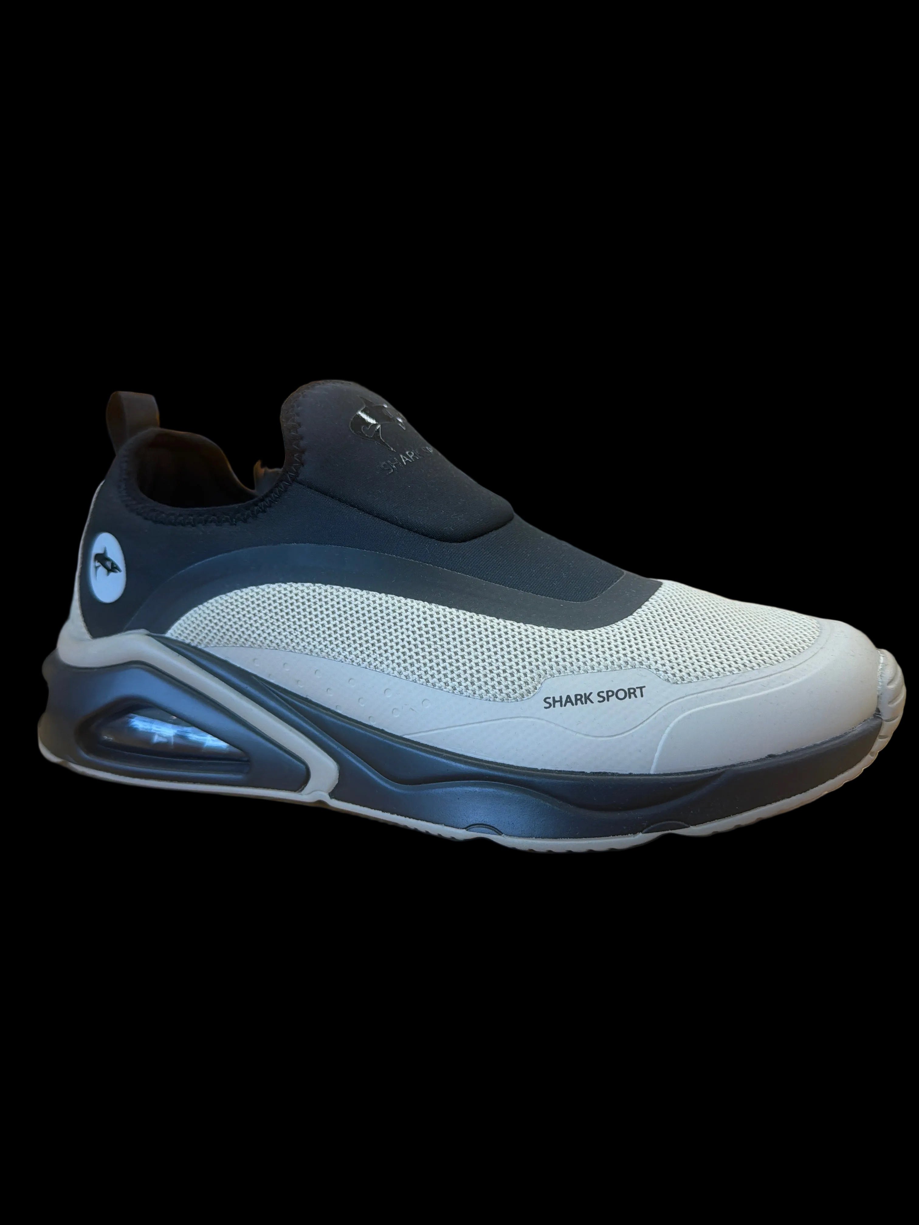 נעל SHARK SPORT גרב קרם משולב שחור