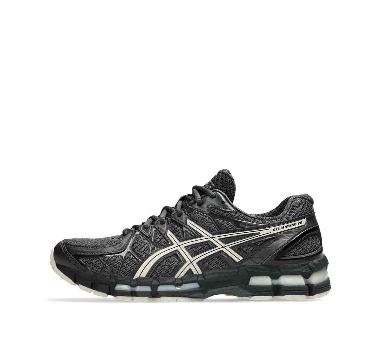ASICS GEL KAYANO 20 OBSIDIAN GREY OATMEAL סניקרס ג'ל קיאנו 20 יוניסקס
