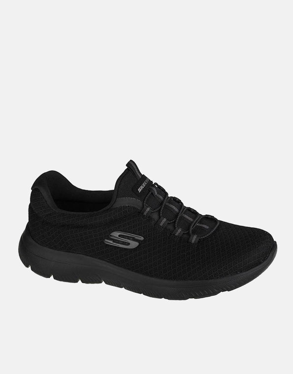 Skechers שחור גומיות נשים150268w (Copy)