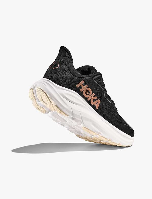 HOKA BONDI 9- נעלי ספורט נשים הוקה שחור לבן זהב