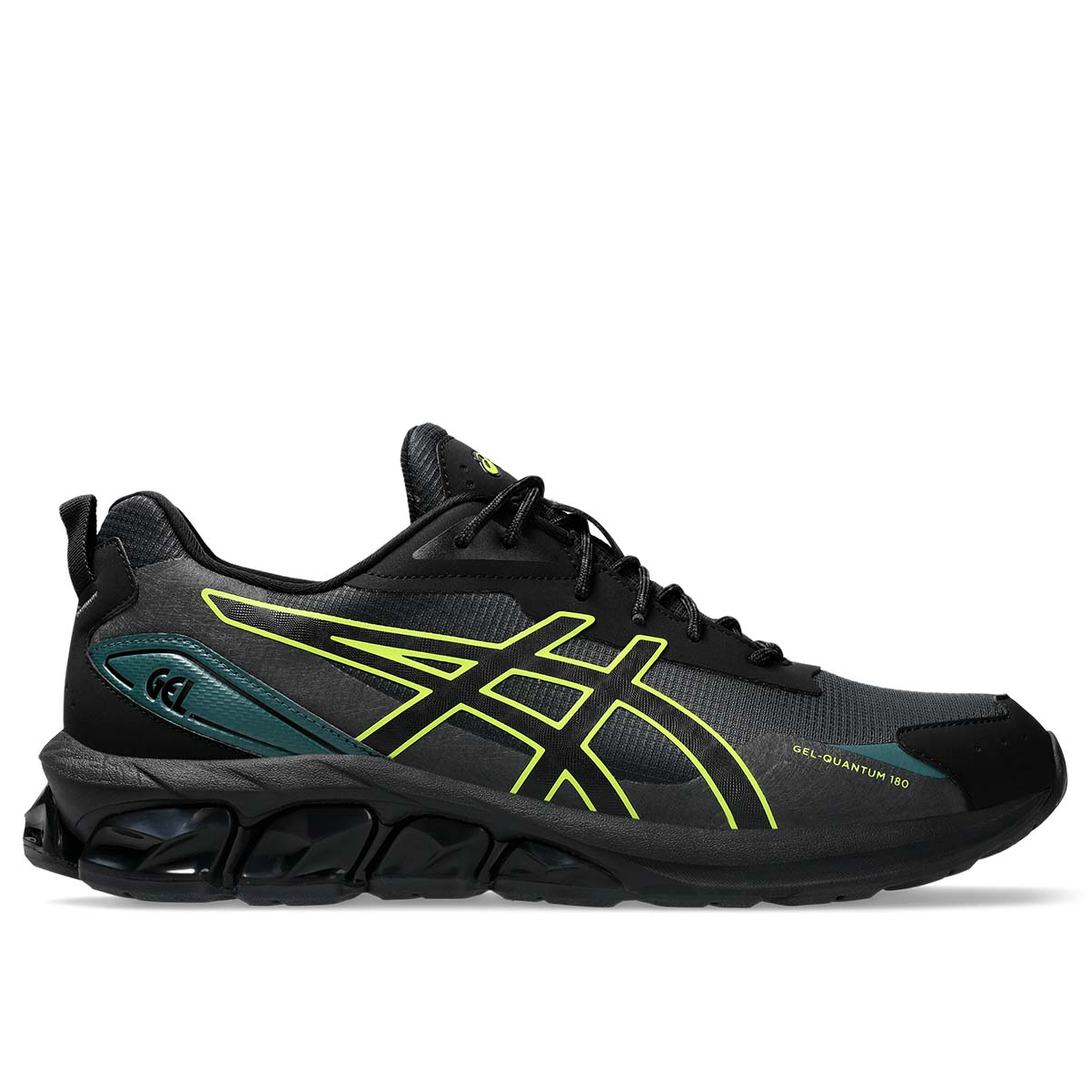ASICS GEL QUANTUM 180 LS MEN BLACK NEON LIME