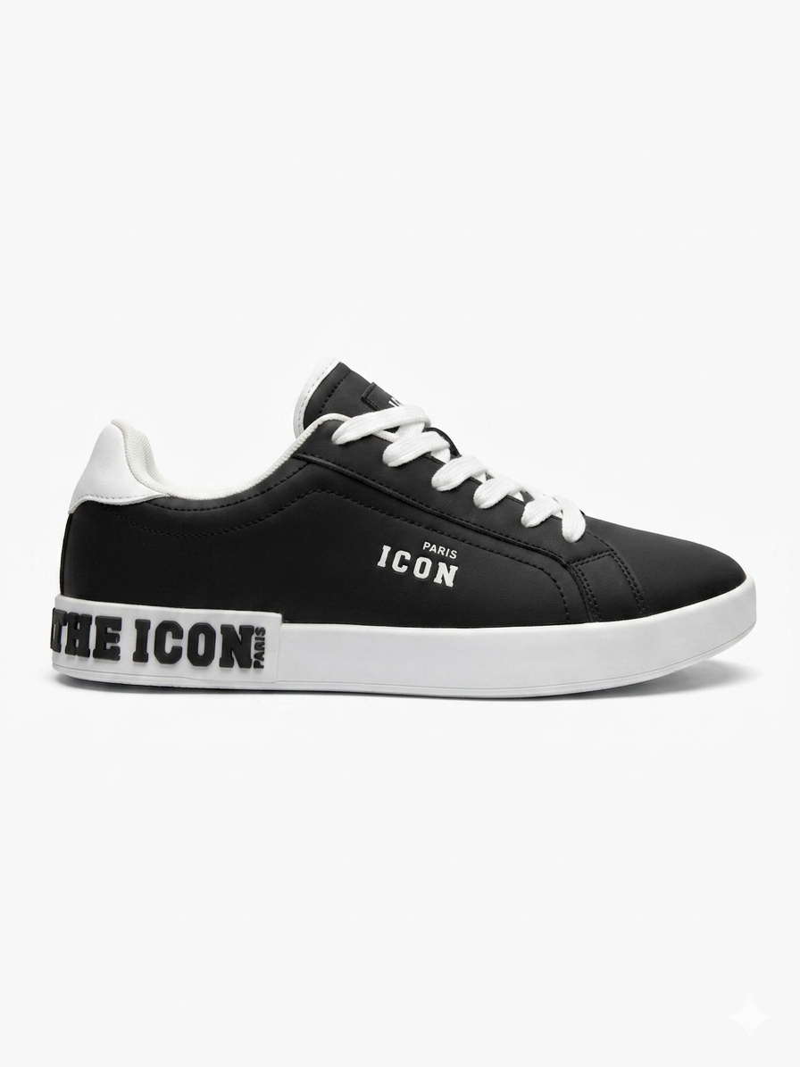 נעל ICON PARIS סניקרס שחור לבן